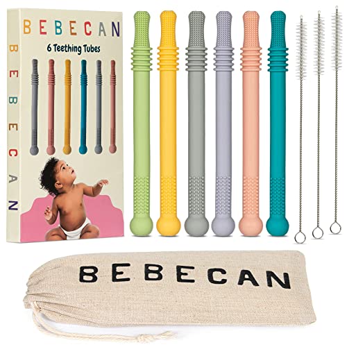 BEBECAN Teething Sticks for Babies Infant Teething Relief for Teething Baby in 6 Vibrant Colors Super Soft Silicone Baby Teethers Teething Toys for Babies 0 6 Months Multicolored 0 belly baby and beyond