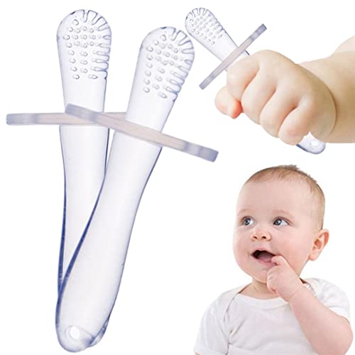 Baby Teething Toys Teething Toys Mushroom Teether Toy Teether for Baby Silicone Teething Brush Tool Ring Toy X2 0 belly baby and beyond