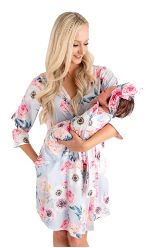 DOUBLE THE SPRINKLES Matching Robe and Swaddle Set Mom And Baby Mommy Me Matching Outfits Baby Blanket Hospital Robe 0 belly baby and beyond