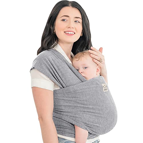 KeaBabies Baby Wrap Carrier All in 1 Original Breathable Baby Sling LightweightHands Free Baby Carrier Sling Baby Carrier Wrap Baby Carriers for NewbornInfant Baby Wraps Carrier Classic Gray 0 belly baby and beyond