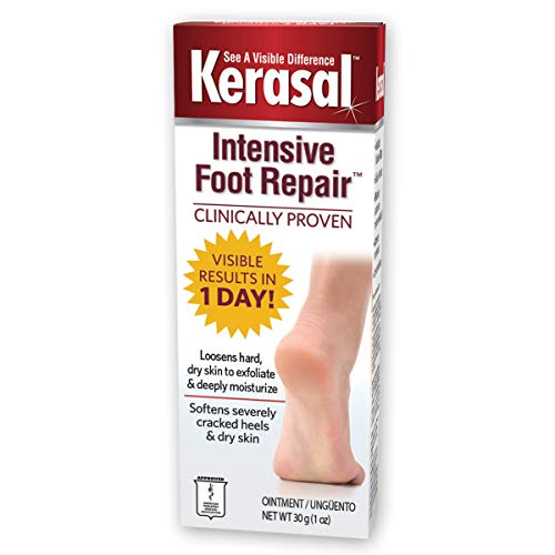 Kerasal Intensive Foot Repair Skin Healing Ointment for Cracked Heels and Dry Feet 1 Oz 0 belly baby and beyond
