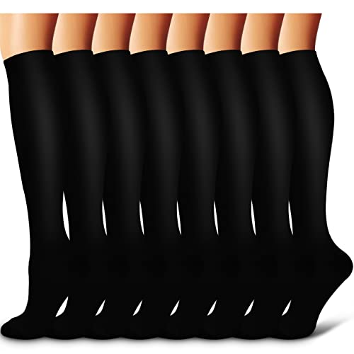 Laite Hebe Compression Socks For Women Men circulation8 PairsSocks Best for RunningSportsHikingFlight travelPregnancy 0 belly baby and beyond