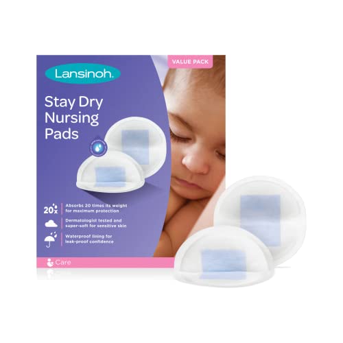 Lansinoh Stay Dry Disposable Nursing Pads Soft and Super Absorbent Breast Pads Breastfeeding Essentials for Moms 200 Count 0 belly baby and beyond