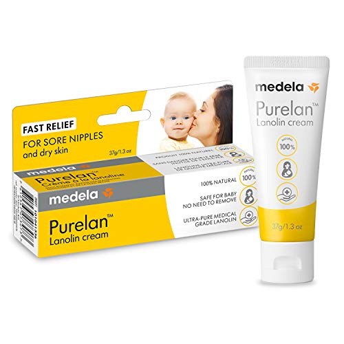Medela Purelan Lanolin Nipple Cream for Breastfeeding 100 All Natural Single Ingredient Hypoallergenic Soothing Protection Safe for Nursing Mom and Baby 13 Ounce Tube 0 belly baby and beyond