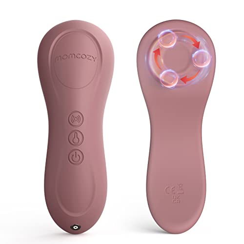 Momcozy Kneading Lactation Massager with Heat 3 in 1 Real Like Massage for Relieve Clogged Ducts Breast Massager Warming for Breastfeeding Improve Milk Flow Dusty Rose 0 belly baby and beyond