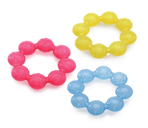 Nuby IcyBite Soother Ring Teether Colors May Vary 1 Count 0 belly baby and beyond