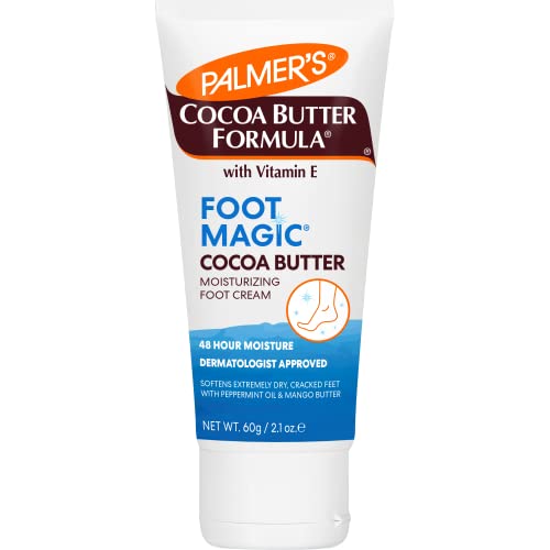 Palmers Cocoa Butter Formula Foot Magic Moisturizing Foot Cream for Dry Cracked Heels Feet Moisturizer with Peppermint Oil Vitamin E 21 Ounces 0 belly baby and beyond