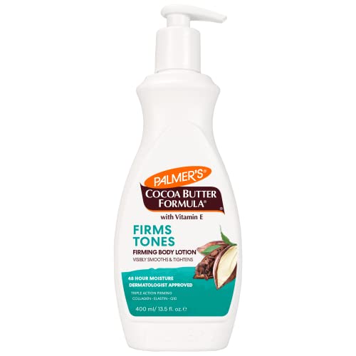 Palmers Cocoa Butter Formula Skin Firming Body Lotion Toning Tightening Cream with Q10 Collagen Elastin Pump Bottle 135 Oz 0 belly baby and beyond