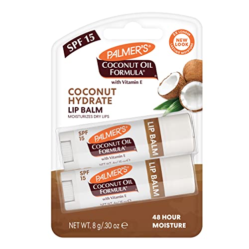 Palmers Coconut Oil Formula Lip Balm Duo with SPF 15 and Vitamin E All Day Moisturizing Sunscreen Lip Balm Hydrates Dry Cracked Lips Pack of 2 0 belly baby and beyond