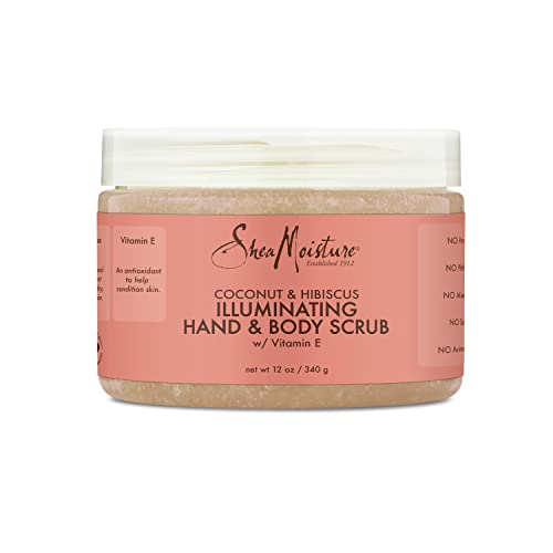 SheaMoisture Body Scrub for Dull Skin Illuminating Coconut and Hibiscus Cruelty Free Skin Care 12 oz 0 belly baby and beyond