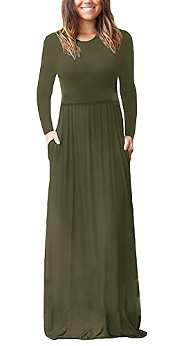Smallshow Womens Long Sleeve Maxi Nursing Dress Maternity Breastfeeding Clothes 0 belly baby and beyond