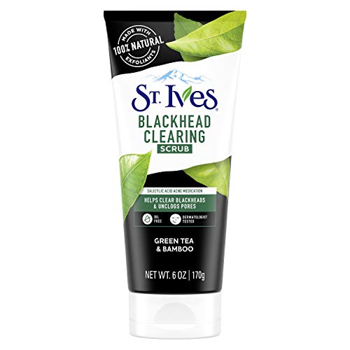 St Ives Blackhead Clearing Face Scrub Clears Blackheads Unclogs Pores Green Tea Bamboo With Oil Free Salicylic Acid Acne Medication Made with 100 Natural Exfoliants 6 oz 0 belly baby and beyond