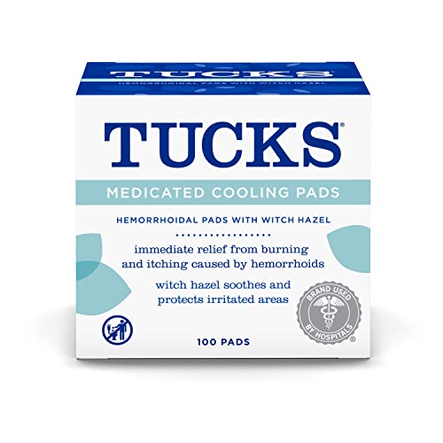 TUCKS Medicated Cooling Pads 100 Count Hemorrhoid Pads with Witch Hazel Cleanses Sensitive Areas Protects from Irritation Hemorrhoid Treatment Medicated Pads Used By Hospitals 0 belly baby and beyond