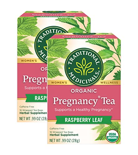 Traditional Medicinals Organic Pregnancy Herbal Tea 16 Tea Bags Pack of 2 0 belly baby and beyond