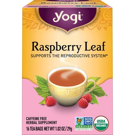 Yogi Tea Raspberry Leaf Tea 4 Pack Supports the Reproductive System Uterus Support for Pregnancy and Menstruation Caffeine Free 64 Organic Herbal Tea Bags 0 belly baby and beyond