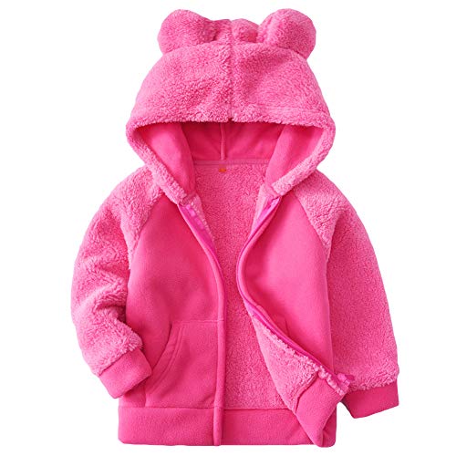 AMIYAN Bear Ears Shape Fleece Warm Hoodies Clothes Toddler Zip up Light Jacket Sweatshirt Outwear For Baby Boys 0 belly baby and beyond