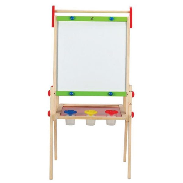 Award Winning Hape All in One Wooden Kids Art Easel with Paper Roll and Accessories Cream L 189 W 159 H 418 inch 0 0 belly baby and beyond