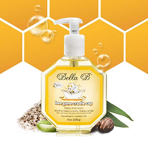 BELLA B Bee Gone Cradle Cap Baby Shampoo 8 oz Natural Shampoo Dry Scalp Shampoo Cradle Cap Shampoo For Babies Cradle Cap Treatment For Babies Organic Baby Shampoo Natural Baby Shampoo 0 belly baby and beyond