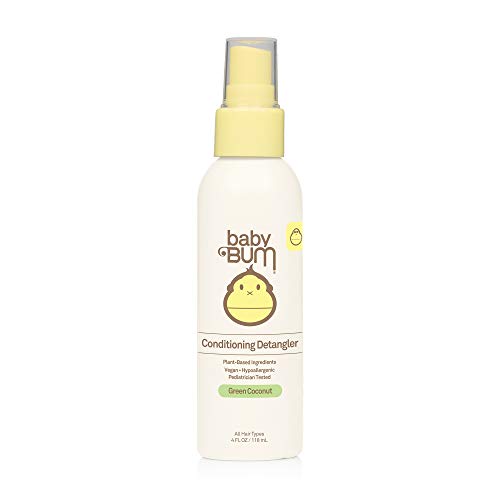 Baby Bum Conditioning Detangler Spray Leave In Conditioner Treatment with Soothing Coconut Oil Natural Fragrance Gluten Free and Vegan 4 FL OZ 0 belly baby and beyond