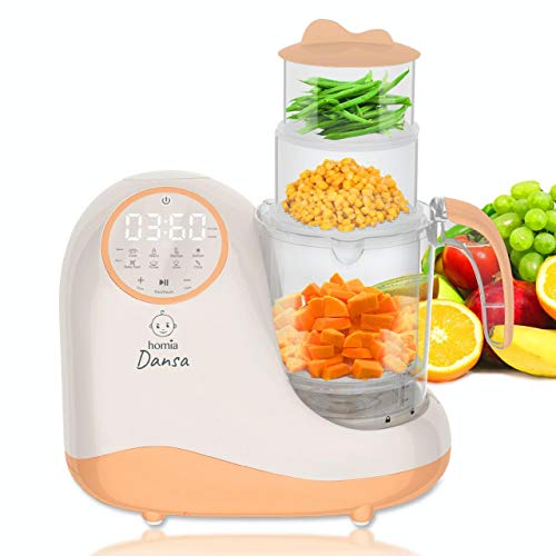Baby Food Maker Chopper Grinder Mills and Steamer 8 in 1 Processor for Toddlers Steam Blend Chop Disinfect Clean 20 Oz Tritan Stirring Cup Touch Control Panel Auto Shut Off 110V Only 0 belly baby and beyond