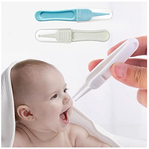 Baby Nasal Tweezers Baby Booger picker Baby Ear Nose Navel Cleaner Clip Tool Q Grips Ear Wax Remover for Body Care 2pcs set 0 belly baby and beyond