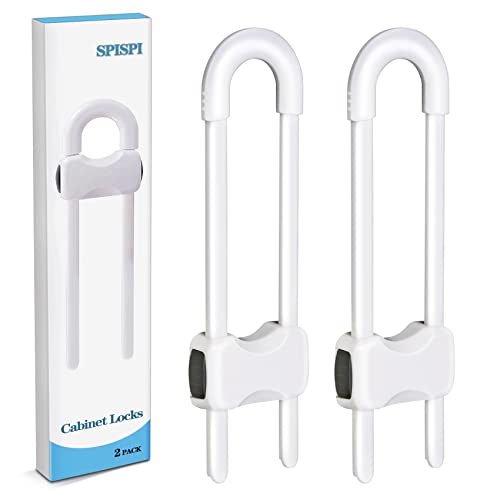 Baby Proofing CabinetsCabinet Locks for BabiesU Shaped Child Locks for Cabinets Child Proof Cabinet LatchesChild Safety Cabinet Locks with Adjustable by SPISPI Pack of 2 0 belly baby and beyond