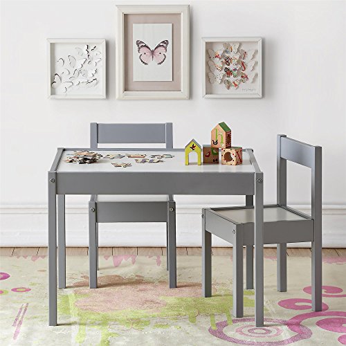 Baby Relax Hunter 3 Piece Kiddy Table and Chair Set Gray 0 belly baby and beyond