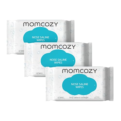 Baby Wipes Momcozy Nose Saline Baby Wipes Made Only With Natural Saline No Additives 100 Biodegradable Unscented Hypoallergenic for Sensitive Skin Easy to Carry 90 Count Pack of 3 0 belly baby and beyond