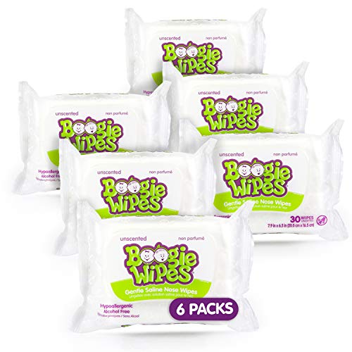 Baby Wipes Unscented by Boogie Wipes Wet Wipes for Face Hand Body Nose Made with Vitamin E Aloe Chamomile and Natural Saline 180 Count 30 Count Pack of 6 0 belly baby and beyond