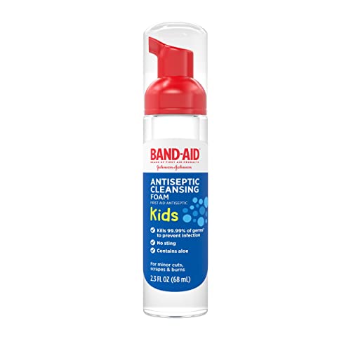 Band Aid Brand First Aid Antiseptic Cleansing Foam for Kids 23 fl Oz 0 belly baby and beyond