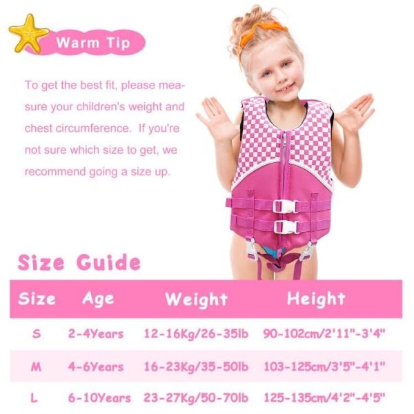Chriffer Kids Swim Vest Life Jacket for 20 70 Pounds Boys and Girls Zipper Style Easy On and Off Floatation Life Jacket for 2 3 4 5 6 7 8 Years Old Beach Pool Water Park 0 3 belly baby and beyond