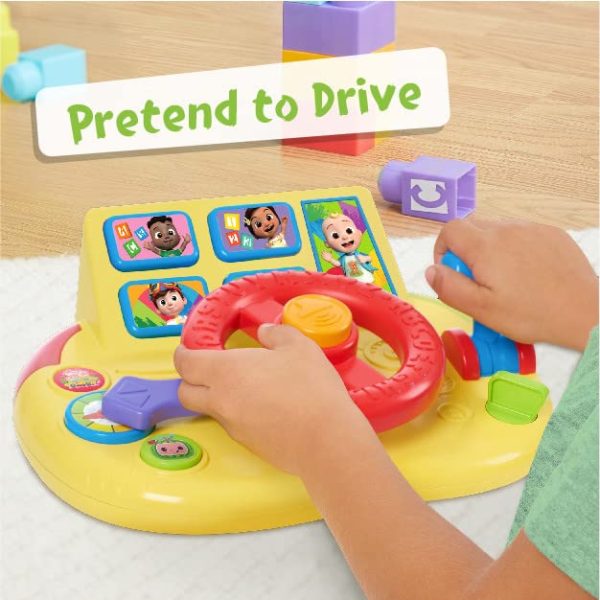 CoComelon Learning Steering Wheel Learning Education Officially Licensed Kids Toys for Ages 3 Up Gifts and Presents by Just Play 0 1 belly baby and beyond