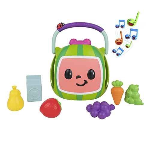 CoComelon Musical Vegetable Basket Activate Sounds from The Show Like Yes Yes Vegetables Toys for Kids and Preschoolers 0 belly baby and beyond