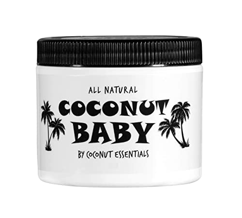 Coconut Baby Oil for Hair Skin Organic Moisturizer All Natural Massage Sensitive Skin Infant Scalp Thick Dry Hair with Sunflower Grape Seed oils 2 fl oz 0 belly baby and beyond