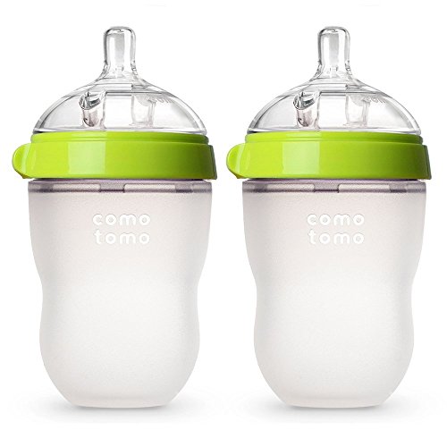 Comotomo Baby Bottle Green 8 oz 2 Count 0 belly baby and beyond