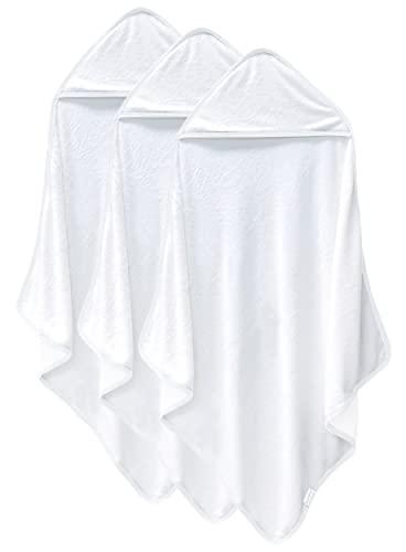 Cosy Family 3 Pack Bamboo Baby Hooded Towels Ultra Soft Unisex Bath Towels for BabiesToddlerInfant Newborn Essential Ultra Absorbent Toddler Towels for Baby Boy Girl White 0 belly baby and beyond