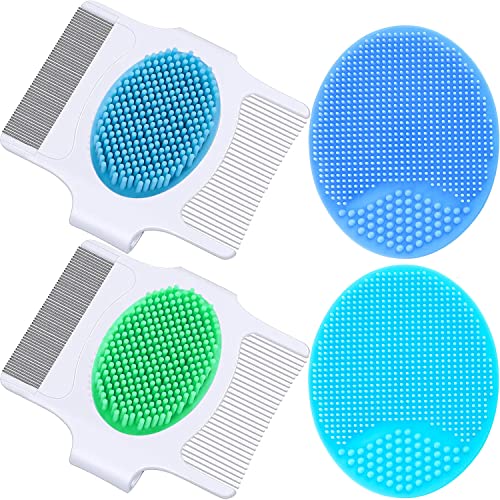 Cradle Cap Brush and Comb Cradle Cap Brush Safe Babys Scalp Brush with Soft Rubber Bristles Help Gently Massage Care Scalp 0 belly baby and beyond