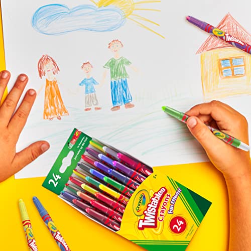 Crayola Twistables Crayons Fun Effects Gift for Kids 24 Count 0 4 belly baby and beyond