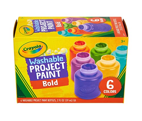 Crayola Washable Kids Paint Assorted Bold Colors Painting Supplies 6 Count 0 belly baby and beyond