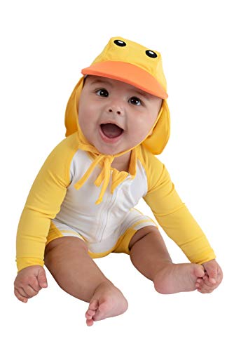 Cuddle Club Baby and Toddler One Piece Swimsuit UPF 50 All Day UV Protection Infant Sunsuit 0 belly baby and beyond