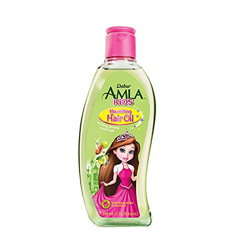 Dabur Amla Kids Hair Oil 200ml Organic Hair Oil Healthy Hair Growth Oil enriched with Amla Olive and Almond Soothes the Scalp Paraben Free Gentle on Kids Hair 0 belly baby and beyond