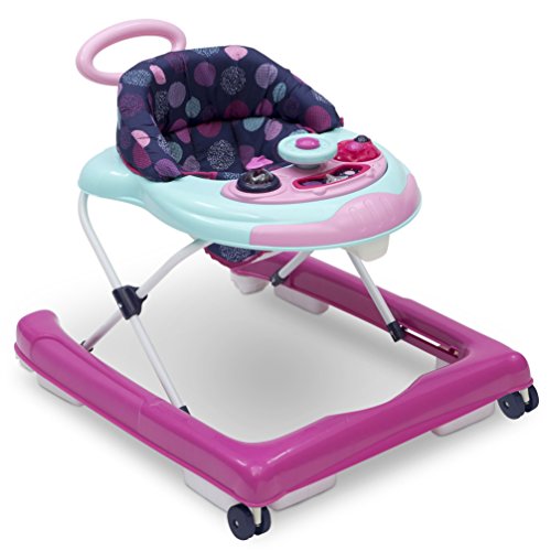 Delta Children First Exploration 2 in 1 Activity Walker with Music Removable Play Tray Push Walker Mode Machine Washable Orbit 0 belly baby and beyond