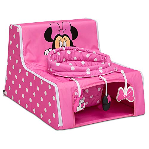 Disney Minnie Mouse Sit N Play Portable Activity Seat for Babies by Delta Children Floor Seat for Infants 0 belly baby and beyond