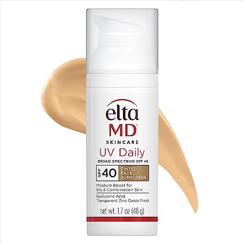 EltaMD UV Daily Tinted Sunscreen with Zinc Oxide SPF 40 Face Sunscreen Moisturizer Helps Hydrate Skin and Decrease Wrinkles Lightweight Face Sunscreen Absorbs Into Skin Quickly 17 oz Pump 0 belly baby and beyond