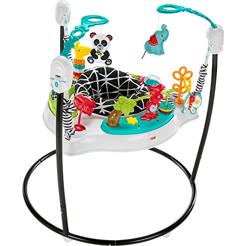 Fisher Price Baby Bouncer Animal Wonders Jumperoo Activity Center With Music Lights Sounds And Developmental Toys 0 belly baby and beyond