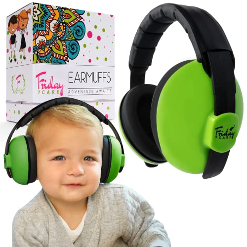 Friday 7Care Baby Ear Protection Noise Cancelling Headphones for Ages 0 24 Months Green 0 belly baby and beyond
