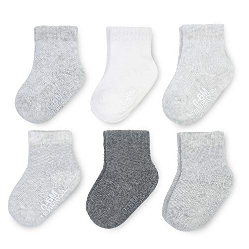 Fruit of the Loom Baby 6 Pack All Weather Crew Length Socks Mesh Thermal Stretch Unisex Girls Boys 0 belly baby and beyond
