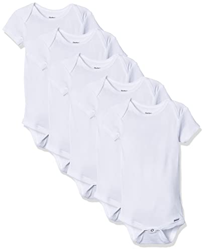 Gerber baby girls 5 pack Solid Onesies Bodysuits 0 belly baby and beyond