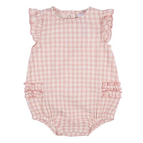 Gerber baby girls Sleeveless Ruffle Romper 0 belly baby and beyond