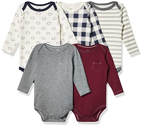 Hudson Baby unisex baby Cotton Long sleeve Bodysuits 0 belly baby and beyond